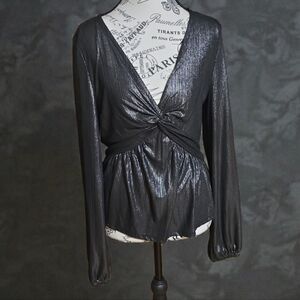BOLD elements Shimmering Silver Blouse
